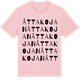 Pink Cotton t-shirt med Åttakojan ordlek t-shirt