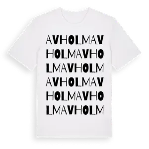 Avholm ordlek t-shirt – ekologisk bomull t-shirt från Pinshirt