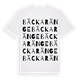 White t-shirt med Bäckaränge ordlek t-shirt