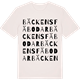 Vintage White t-shirt med Bäckens fäbodar ordlek t-shirt