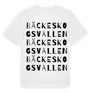 Bäckeskogsvallen ordlek t-shirt – ekologisk bomull t-shirt från Pinshirt