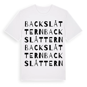Backslåttern ordlek t-shirt – ekologisk bomull t-shirt från Pinshirt