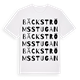 White t-shirt med Bäckströmsstugan ordlek t-shirt