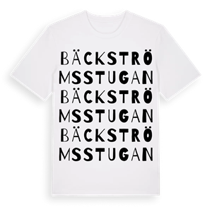 Bäckströmsstugan ordlek t-shirt – ekologisk bomull t-shirt från Pinshirt