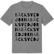 Mid Heather Gray t-shirt med Bäcksvedjorna ordlek t-shirt