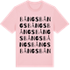 Pink Cotton t-shirt med Bångs ordlek t-shirt