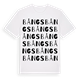 White t-shirt med Bångs ordlek t-shirt