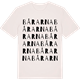 Vintage White t-shirt med Bårarna ordlek t-shirt