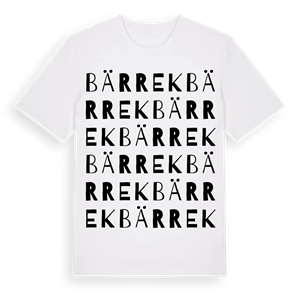 Bärrek ordlek t-shirt – ekologisk bomull t-shirt från Pinshirt