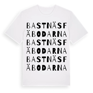 Bastnäsfäbodarna ordlek t-shirt – ekologisk bomull t-shirt från Pinshirt