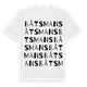 White t-shirt med Båtsmans ordlek t-shirt