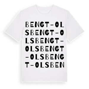 Bengt-Ols ordlek t-shirt – ekologisk bomull t-shirt från Pinshirt