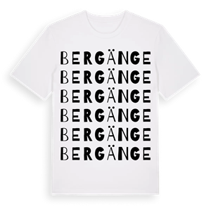 Bergänge ordlek t-shirt – ekologisk bomull t-shirt från Pinshirt