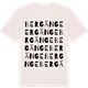 Vintage White t-shirt med Bergänge ordlek t-shirt
