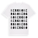 White t-shirt med Bergbo ordlek t-shirt