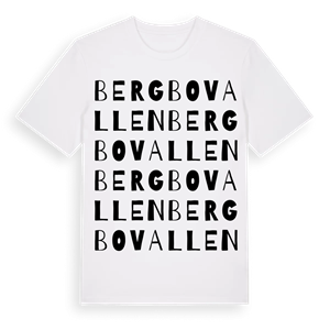 Bergbovallen ordlek t-shirt – ekologisk bomull t-shirt från Pinshirt