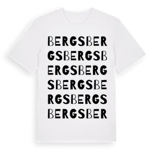 Bergs ordlek t-shirt – ekologisk bomull t-shirt från Pinshirt