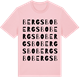 Pink Cotton t-shirt med Bergsbo ordlek t-shirt