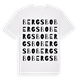 White t-shirt med Bergsbo ordlek t-shirt