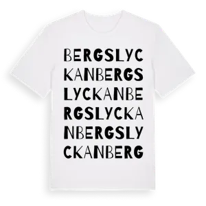 Bergslyckan ordlek t-shirt – ekologisk bomull t-shirt från Pinshirt