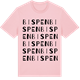 Pink Cotton t-shirt med Bispen ordlek t-shirt