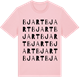 Pink Cotton t-shirt med Bjart ordlek t-shirt