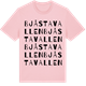 Pink Cotton t-shirt med Bjåstavallen ordlek t-shirt
