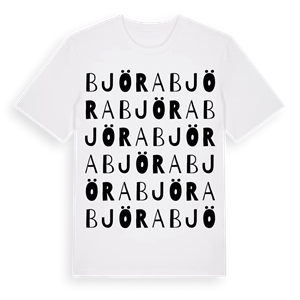 Björa ordlek t-shirt – ekologisk bomull t-shirt från Pinshirt