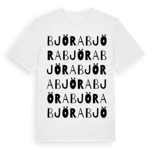 Björa ordlek t-shirt – ekologisk bomull t-shirt från Pinshirt