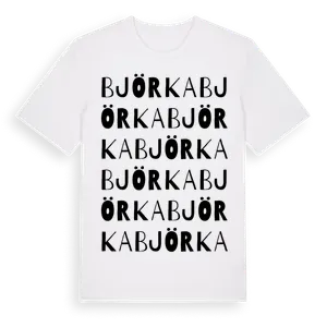 Björka ordlek t-shirt – ekologisk bomull t-shirt från Pinshirt