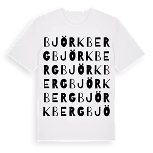 Björkberg ordlek t-shirt – ekologisk bomull t-shirt från Pinshirt