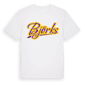 Björks baseball t-shirt – ekologisk bomull t-shirt från Pinshirt