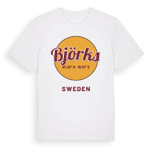 Björks cirkel t-shirt – ekologisk bomull t-shirt från Pinshirt