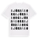 White t-shirt med Björnåborg ordlek t-shirt