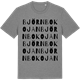 Mid Heather Gray t-shirt med Björnbokojan ordlek t-shirt
