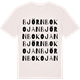 Vintage White t-shirt med Björnbokojan ordlek t-shirt