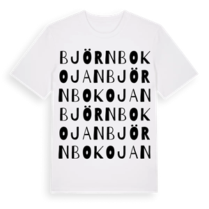Björnbokojan ordlek t-shirt – ekologisk bomull t-shirt från Pinshirt