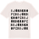 Vintage White t-shirt med Björngropen ordlek t-shirt