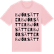 Pink Cotton t-shirt med Björsätter ordlek t-shirt