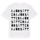 White t-shirt med Björsätter ordlek t-shirt