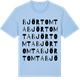 Blue Soul t-shirt med Björtomta ordlek t-shirt