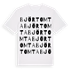 Björtomta ordlek t-shirt