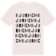 Vintage White t-shirt med Bjurhem ordlek t-shirt