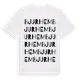 White t-shirt med Bjurhem ordlek t-shirt