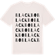 Vintage White t-shirt med Blackbo ordlek t-shirt