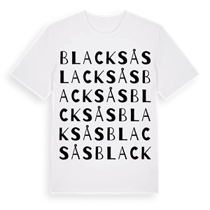 Blacksås ordlek t-shirt – ekologisk bomull t-shirt från Pinshirt