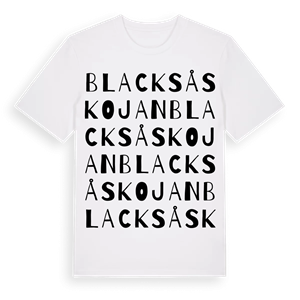 Blacksåskojan ordlek t-shirt – ekologisk bomull t-shirt från Pinshirt