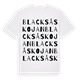 Blacksåskojan ordlek t-shirt