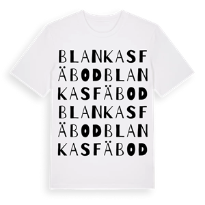 Blankas fäbod ordlek t-shirt – ekologisk bomull t-shirt från Pinshirt