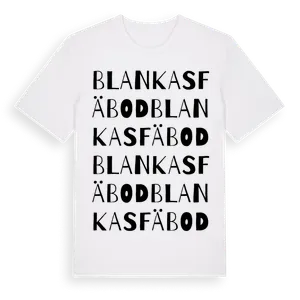 Blankas Fäbod ordlek t-shirt – ekologisk bomull t-shirt från Pinshirt
